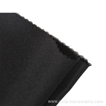 Polyester tricot fabric plain weave interlining